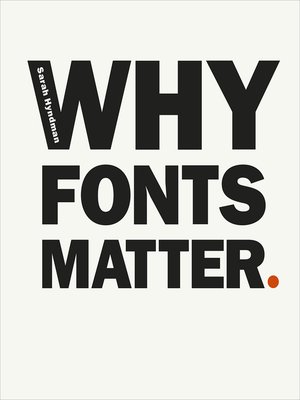 cover image of Why Fonts Matter